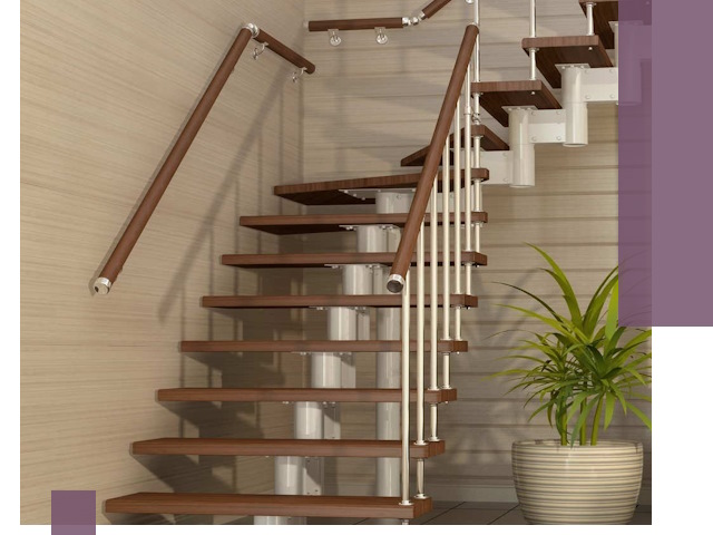 Изготовление модульных лестниц под ключ в Борзе