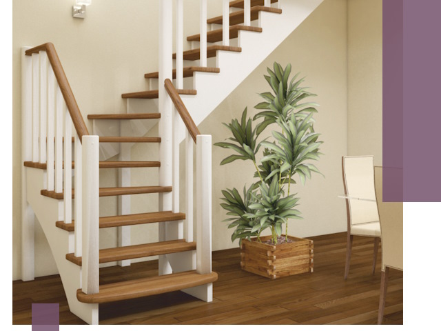 Г-образные лестницы под ключ в Борзе — изготовление и монтаж