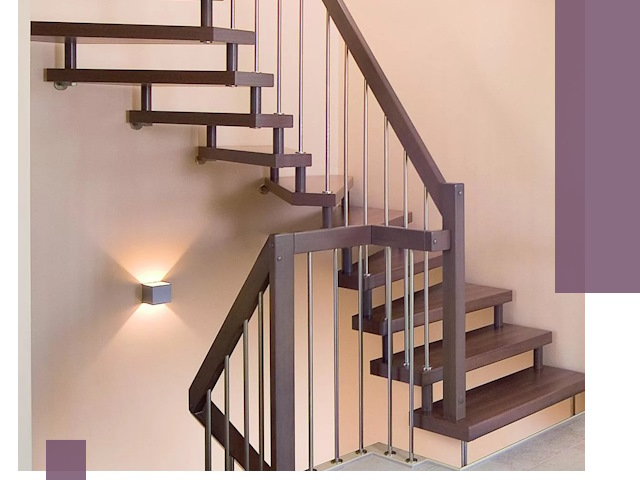 Изготовление лестниц на больцах в Борзе под ключ