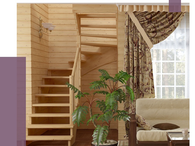 Лестницы для дачи в Борзе от 76485 руб.  | ПРОЛЁТ-Бря