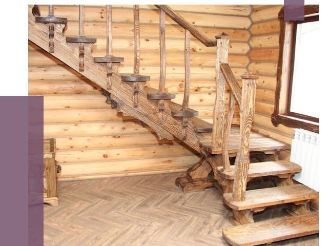 Лестницы в баню в Борзе от 19263 руб. — изготовление | ПРОЛЁТ-Бря