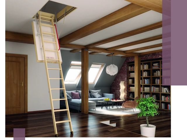 Чердачные лестницы под ключ в Борзе: изготовление и монтаж