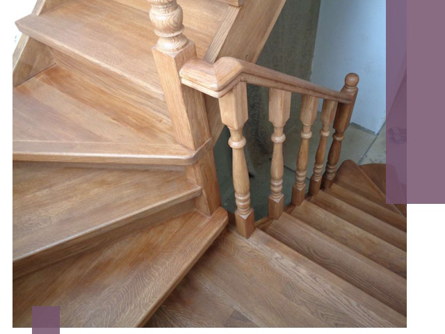 Дубовые лестницы под ключ в Борзе: изготовление и монтаж