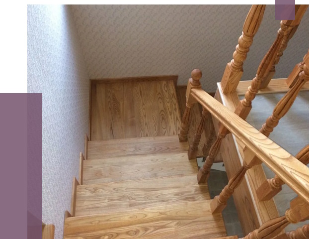 Сосновые лестницы в Борзе под ключ от 8138 руб.  | ПРОЛЁТ-Бря