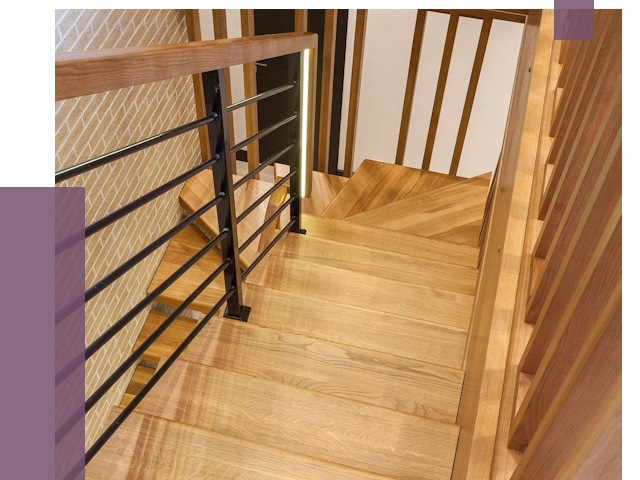 Лестницы из ясеня в Борзе под ключ от 10095 руб. 