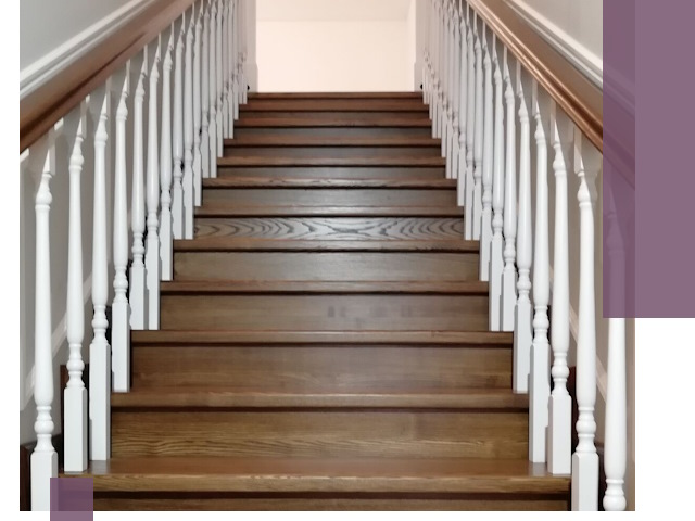 Лестницы из ясеня на заказ в Борзе — изготовление и монтаж