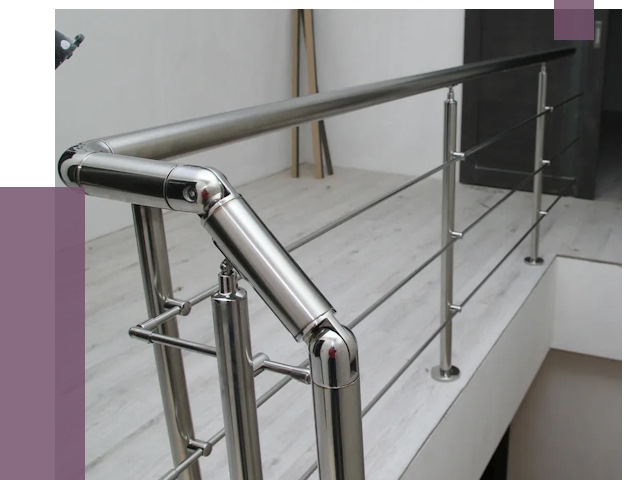 Перила из нержавеющей стали в Борзе от 9065 руб. под ключ | ПРОЛЁТ-Бря