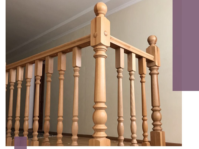 Деревянные перила на заказ в Борзе: монтаж и изготовление