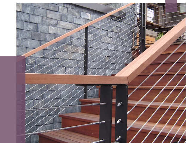 Тросовые перила под ключ в Борзе от 7829 руб. 