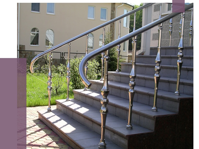 Перила для крыльца в Борзе от 10816 руб. — монтаж ПРОЛЁТ-Бря