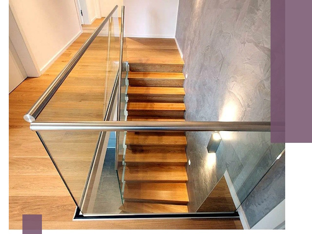 Перила для лестницы в доме — изготовление и монтаж в Борзе