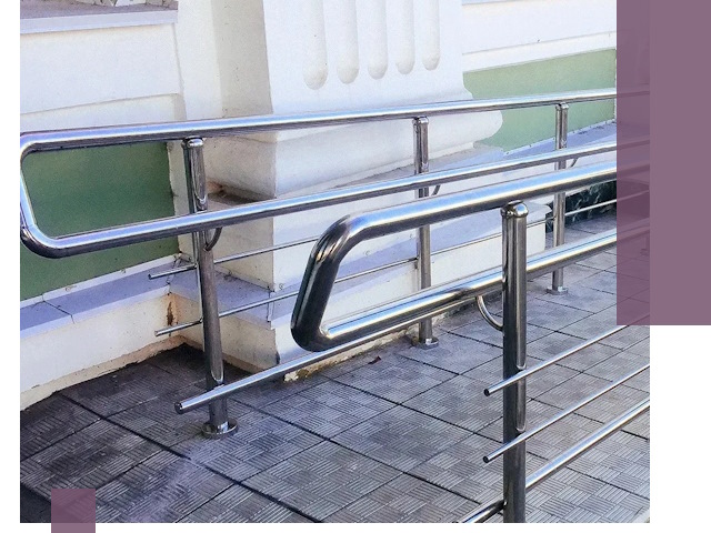 Ограждения пандусов из металла и нержавейки в Борзе