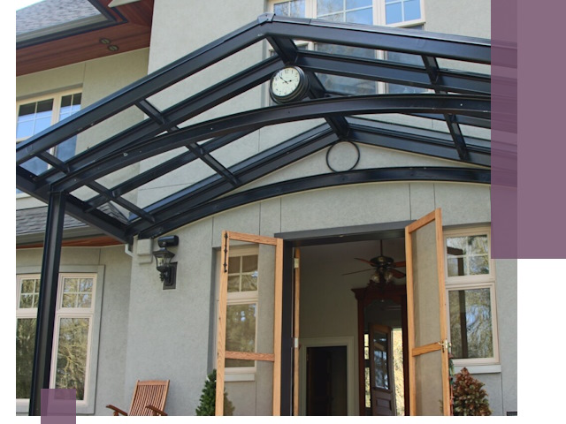 Изготовление и монтаж навесов и козырьков в Борзе