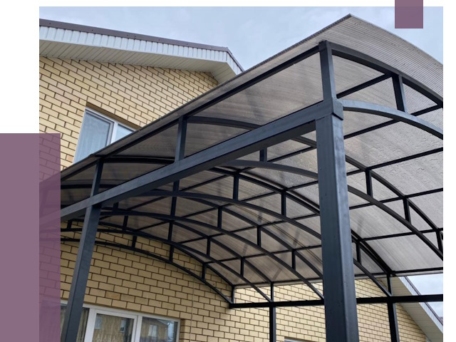 Монтаж козырьков в Борзе от 11589 руб. | ПРОЛЁТ-Бря