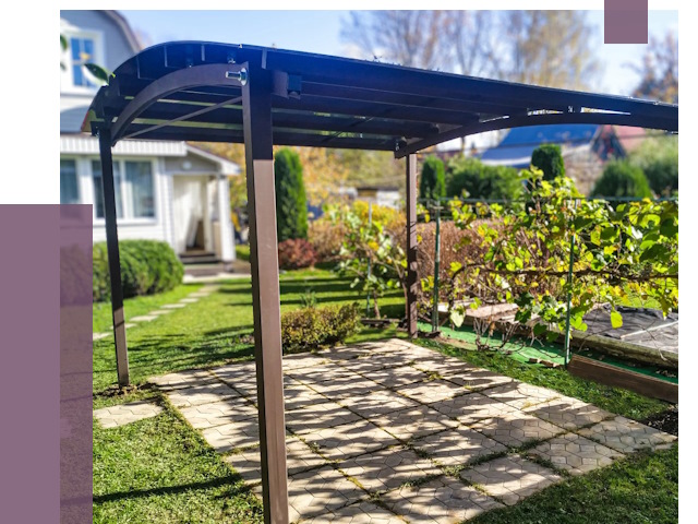 Навесы для дачи в Борзе от 12825 руб. под ключ — ПРОЛЁТ-Бря