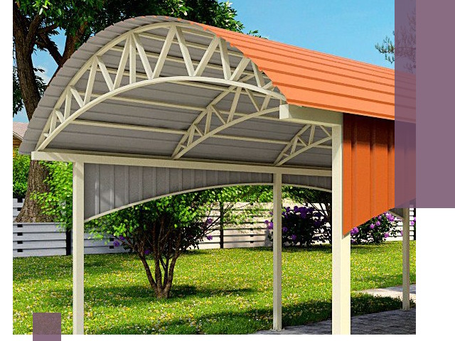 Навесы из профнастила под ключ в Борзе — установка и монтаж