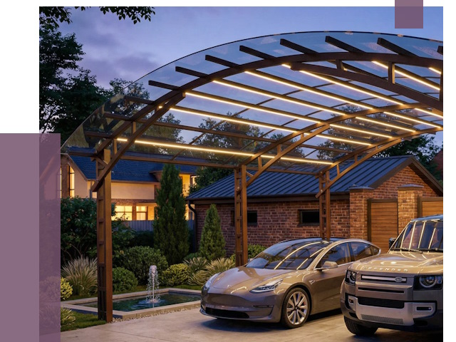 Металлические навесы в Борзе от 12773 руб. под ключ — ПРОЛЁТ-Бря