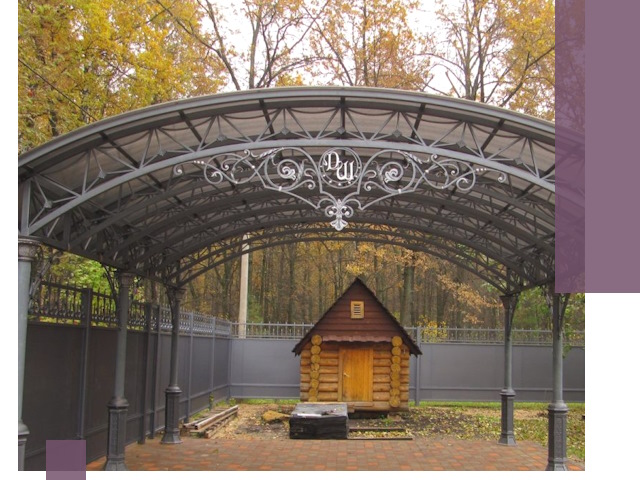 Кованые навесы премиум-класса под заказ в Борзе