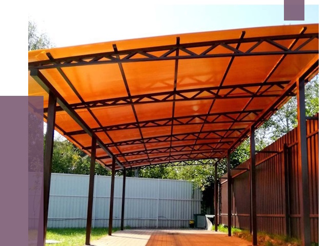 Односкатные навесы под ключ в Борзе от 13237 руб. 