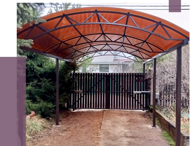 Арочные навесы в Борзе от 12825 руб. — изготовление и монтаж | ПРОЛЁТ-Бря