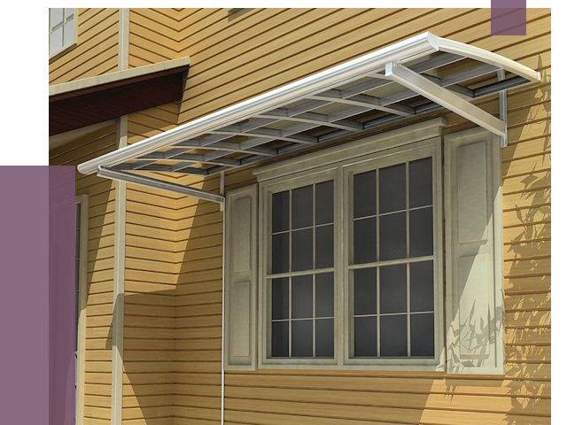 Козырьки над окнами в Борзе от 7674 руб. — монтаж, покупки | ПРОЛЁТ-Бря