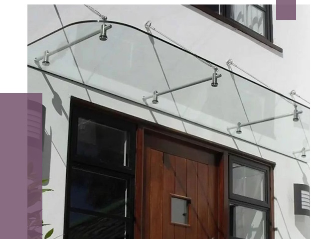 Стеклянные козырьки в Борзе от 19057 руб. | ПРОЛЁТ-Бря