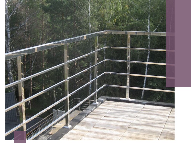 Парапеты из нержавеющей стали в Борзе — изготовление и монтаж