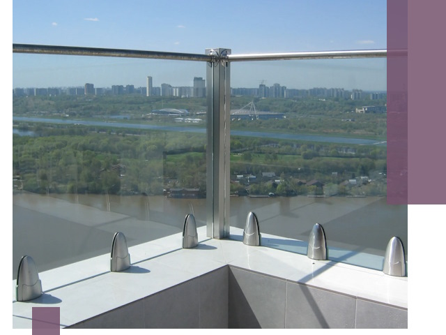 Стеклянные парапеты премиум класса в Борзе для домов и бизнесов