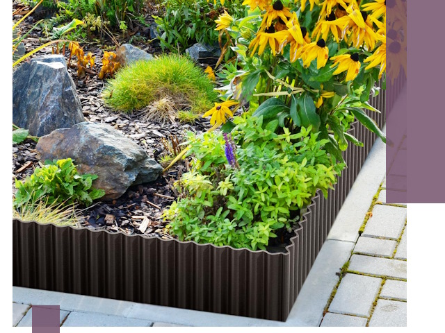 Металлические бордюры для клумб в Борзе — производство и монтаж